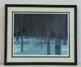 Midnight Black Wolf Signed Print 15,692/25,352, By Robert Bateman, 1988
