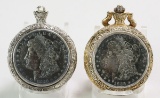 1885 & 1886 Morgan Silver Dollar Pocket Watches
