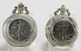 1935 & 1943 Walking Liberty Half Dollar Pocket Watches