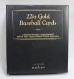 2nd Binder Of 22K Gold Baseball Cards, By The Danbury Mint
