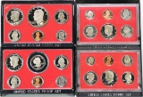4 U.S. Proof Sets; 1978, 1979, 1980, 1981