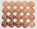 20 Walking Liberty Copper Rounds,