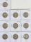 10 Washington Silver Quarters; Various Dates/Mints