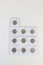 10 Washington Silver Quarters; Various Dates/Mints