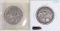 2 Columbian Silver Commemorative Half Dollars; 1892 & 1893