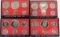 4 U.S. Proof Sets, 1974, 2-1976, 1977
