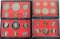 4 U.S. Proof Sets, 1978, 1979, 1980, 1981