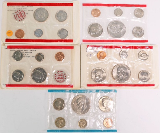 1971/1972 U.S. Mint Unc Coins +1974 & 2-1977 U.S. Mint Sets