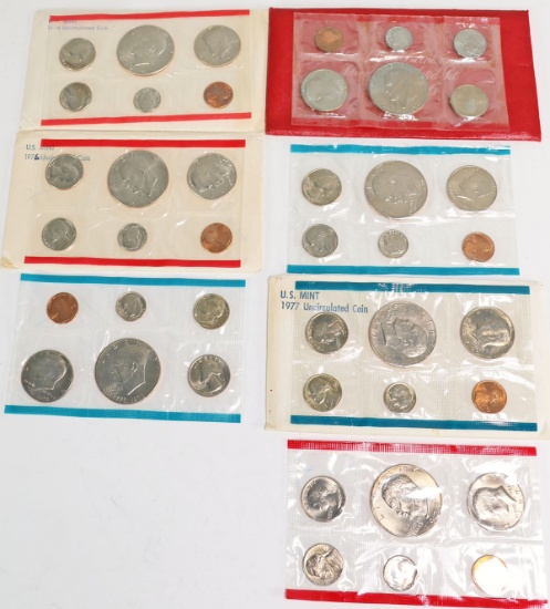 1974, 2-1976, 1977 U.S. Mint Sets