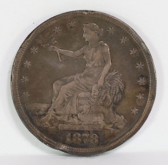 1878-S Silver Trade Dollar, Beautiful Details
