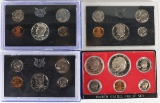 4 U.S. Proof Sets, 1970, 1971, 1972, 1973