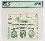 PCGS Certified Giori Press Test Note, Superb Gem New 68PPQ (Uncut Pair)