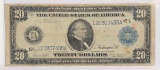 Series Of 1914 $20 Blue Seal Federal Reserve Note, 12-L L20307455A