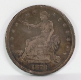1878-S Silver Trade Dollar, Beautiful Details
