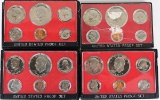 4 U.S. Proof Sets, 1974, 2-1976, 1977