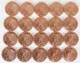 20 Incuse Indian Copper Rounds