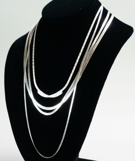 4 Sterling Silver - .925 Necklaces
