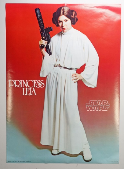 Princess Leia (Carrie Fisher) Star Wars Poster, Ca. 1977