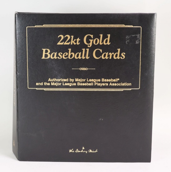 22kt Gold Baseball Cards By The Danbury Mint