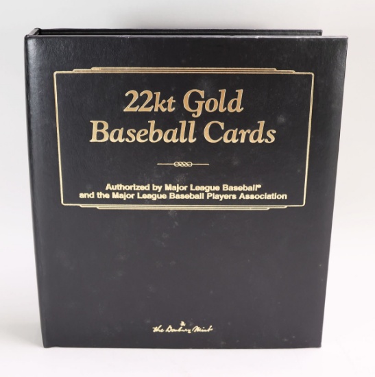 22kt Gold Baseball Cards By The Danbury Mint