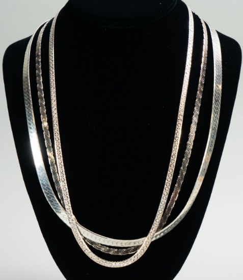 3 Sterling Silver - .925 Necklaces