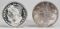 1987 Liberty 1 Troy Oz. .999 Fine Silver & 1983 American Pacific 1Troy Oz. .999 Fine Silver