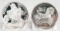 Season's Greetings 1 Troy Oz. Fine Silver & Season's Greetings Carousel Horse Silver Rounds