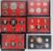 1976, 1979, 1980, 1981, 1982, 1983 U.S. Proof Sets