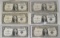 6 Series Of 1935 $1 Blue Seal Silver Certificates, 2-1935-E Star Notes, 2-1935-E,1935-C,1935-F