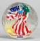 2000 American Eagle/Walking Liberty 1oz. Fine Silver Colorized Dollar