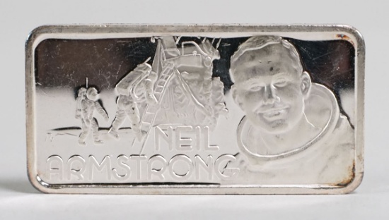 Neil Armstrong 1 Troy Oz. .999 Fine Silver Bar