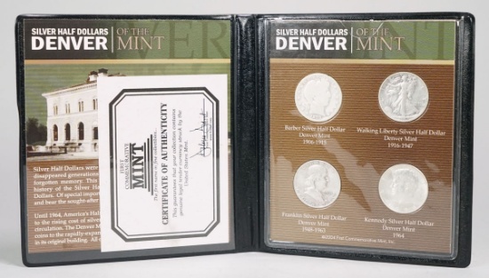 First Commemorative Mint Silver Half Dollars Set , Denver Mint
