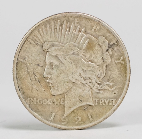 1921-P Peace Silver Dollar