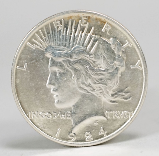 1924-P Peace Silver Dollar