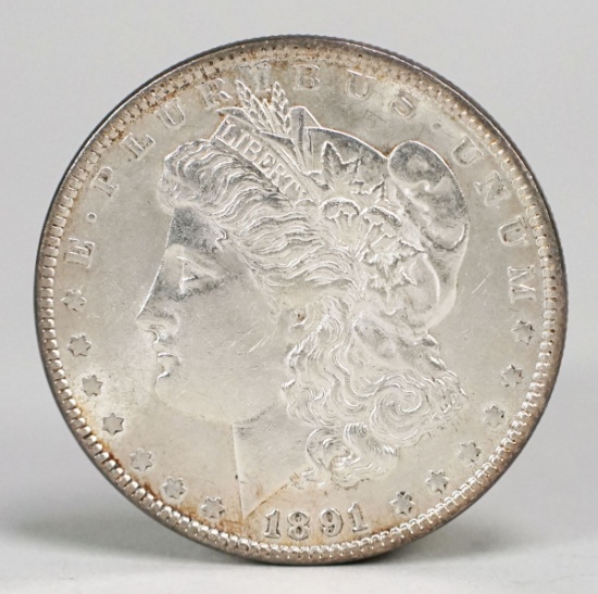 1891-P Morgan Silver Dollar