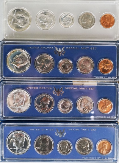1964, 2-1966, 1967 U.S. Mint Sets