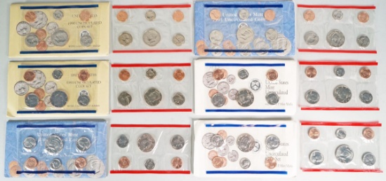 2-1990, 2-1991, 2-1992 U.S. Mint Sets