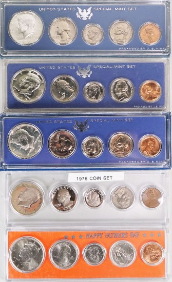 1966, 2-1967, 1978, 2011 "Father's Day"  U.S. Mint Sets