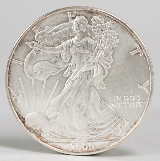 2000 American Eagle/Walking Liberty 1oz. Fine Silver Dollar