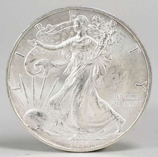 2014 American Eagle/Walking Liberty 1oz. Fine Silver Dollar