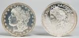 1983 American Pacific  1Troy Oz. .999 Fine Silver & Morgan Liberty 1 Troy Oz. Silver Round