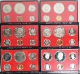 1973, 1974, 1975, 1976, 1977, 1978 U.S. Proof Sets