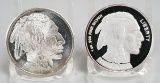 2004 Liberty Indian 1oz. .999 Fine Silver & Indian 1 Troy Oz. .999 Fine Silver Rounds