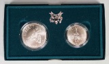 1995 Civil War Battlefield Commemorative 2 Coin Set