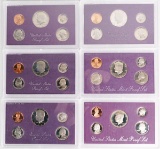 1984, 1985, 1986, 1987, 1988, 1989 U.S. Proof Sets