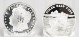 Polar Bear Cubs 1 Troy Oz. .999 Fine Silver & Morgan 1 Troy Oz. .999 Fine Silver Rounds