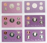 1988, 1989, 1990, 1991, 1992, 1993 U.S. Proof Sets