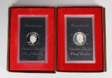 1971 & 1974 Eisenhower U.S. Proof Dollars W/Packaging