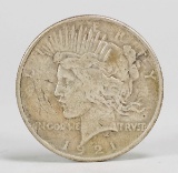 1921-P Peace Silver Dollar