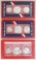 3 1976 U.S. Bicentennial Silver Unc. Sets